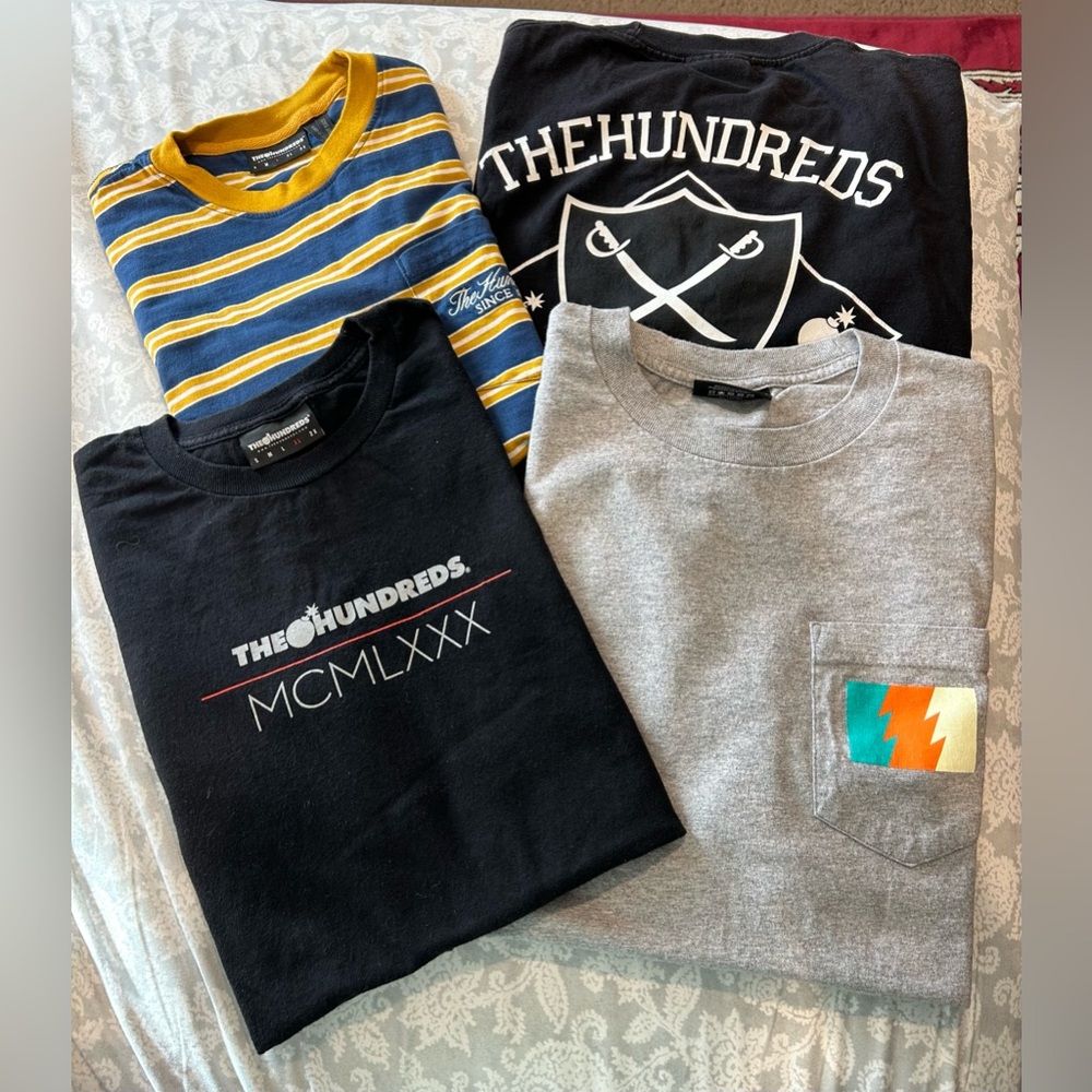 Bundle 4 The Hundreds T-Shirts size L
